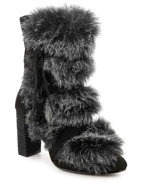Charles By Charles David – Alberta Faux Fur Belted Bootie